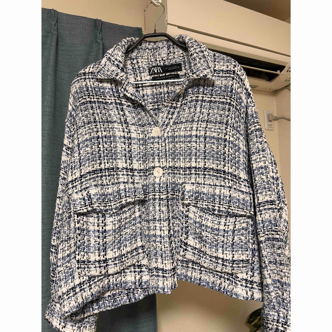 ZARA(ザラ)のZARA ツイードジャケット レディースのジャケット/アウター(テーラードジャケット)の商品写真