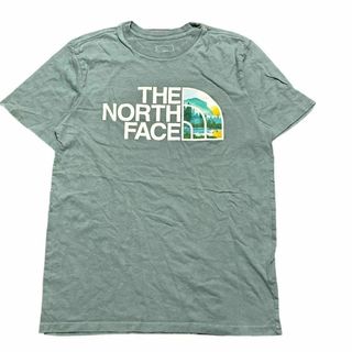 ザノースフェイス(THE NORTH FACE)のUS規格 ノースフェイス 半袖Tシャツ ビッグロゴ ブルーグレー v31(Tシャツ/カットソー(半袖/袖なし))