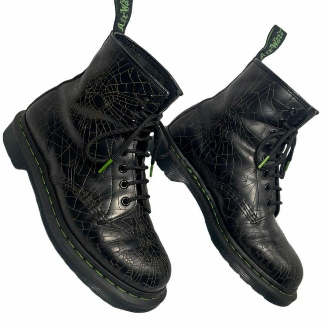 Dr.Martens(ドクターマーチン)の★激レア★ドクターマーチン　8ホールブーツ　1460SW　スカルウェブ　UK7 メンズの靴/シューズ(ブーツ)の商品写真