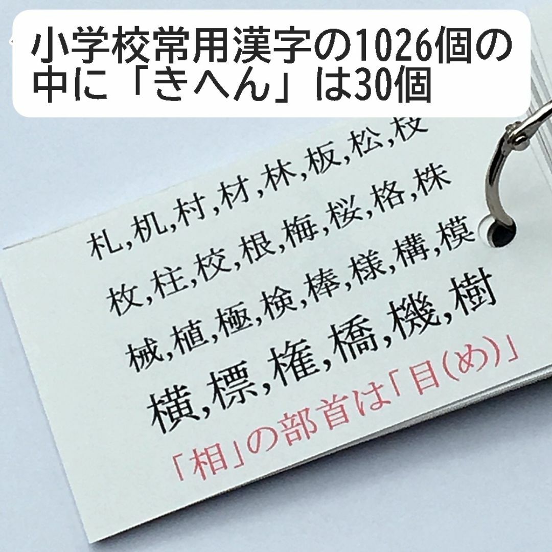 【067】小学生漢字の部首　暗記カード　中学受験　中学入試　漢検　漢字検定 エンタメ/ホビーの本(語学/参考書)の商品写真