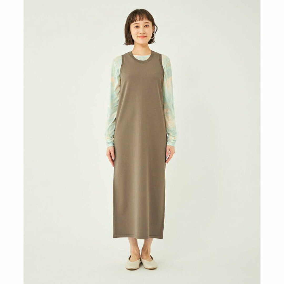 UNITED ARROWS green label relaxing(ユナイテッドアローズグリーンレーベルリラクシング)の【OLIVE】アメスリ ニット ワンピース -ウォッシャブル- レディースのワンピース(ロングワンピース/マキシワンピース)の商品写真