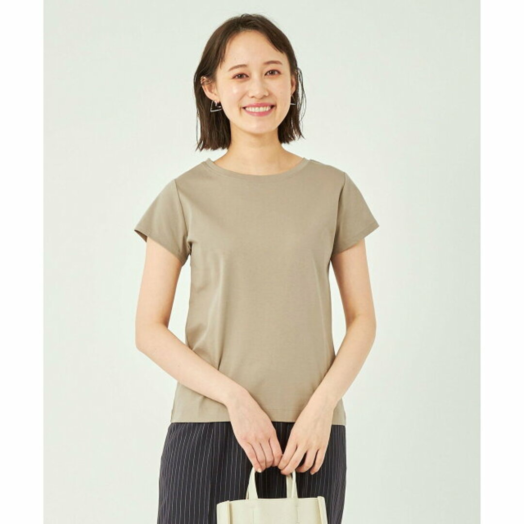 UNITED ARROWS green label relaxing(ユナイテッドアローズグリーンレーベルリラクシング)の【BEIGE】【FREE】フレンチスリーブ Tシャツ -抗菌防臭・制菌- レディースのトップス(カットソー(長袖/七分))の商品写真