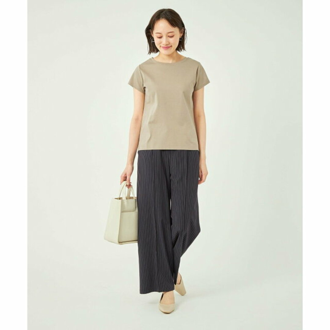 UNITED ARROWS green label relaxing(ユナイテッドアローズグリーンレーベルリラクシング)の【BEIGE】【FREE】フレンチスリーブ Tシャツ -抗菌防臭・制菌- レディースのトップス(カットソー(長袖/七分))の商品写真