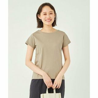 ユナイテッドアローズグリーンレーベルリラクシング(UNITED ARROWS green label relaxing)の【BEIGE】フレンチスリーブ Tシャツ -抗菌防臭・制菌-(カットソー(長袖/七分))