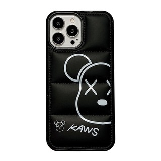 iPhone15　ケース　ブラック　黒　くま　熊　韓国風　かわいい　シンプル