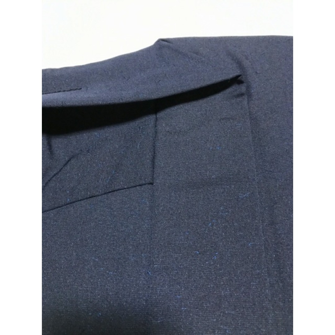 【中古】羽織 男物 ウール 濃紺 裄67 Sサイズ メンズの水着/浴衣(着物)の商品写真