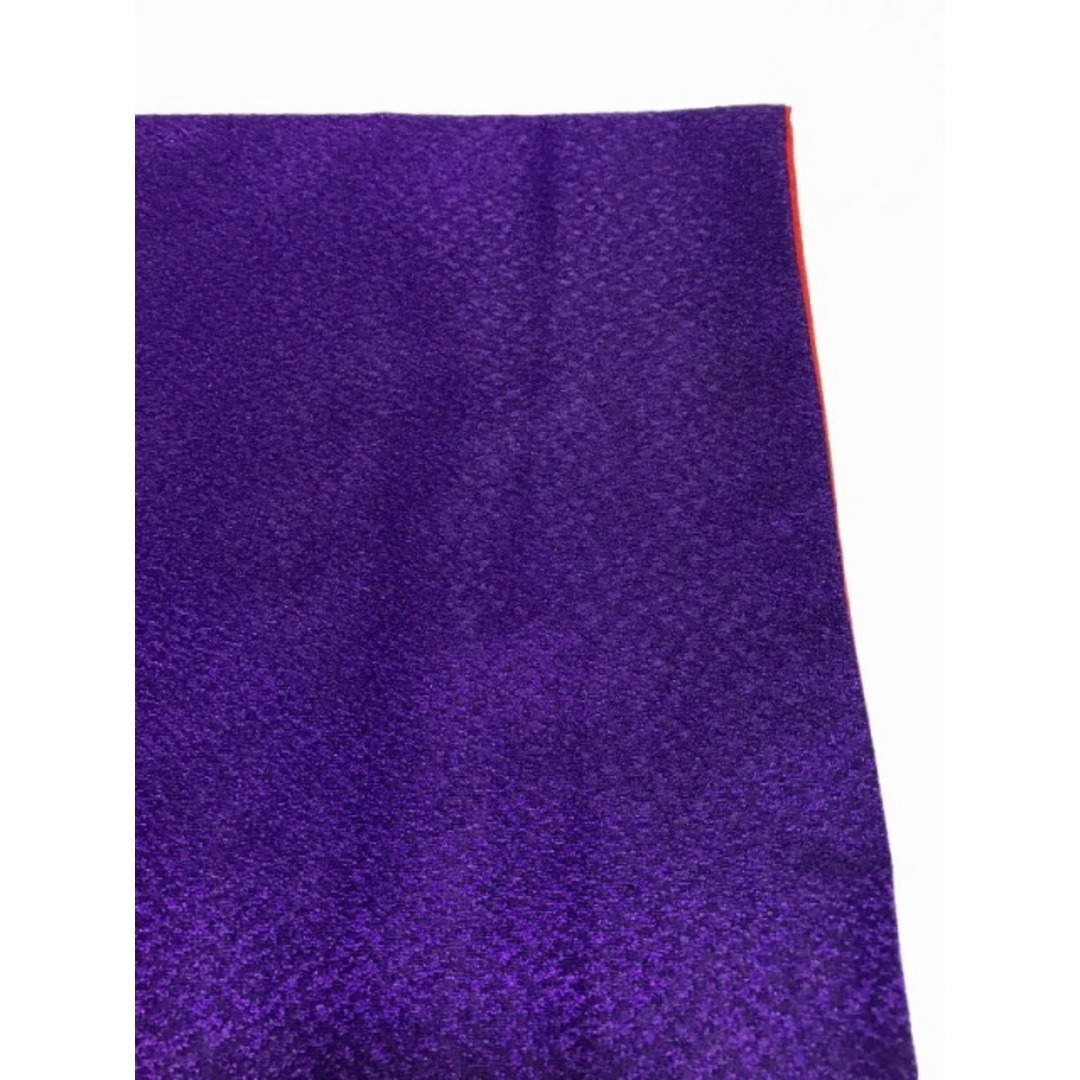 【中古】 色無地 化繊 紫の無地 裄66cm Mサイズ 比翼付き 袷着物 洗える着物  レディースの水着/浴衣(着物)の商品写真
