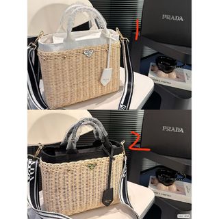 PRADA - 絶大な人気 ショルダーバッグ かごバッグ★プラダ