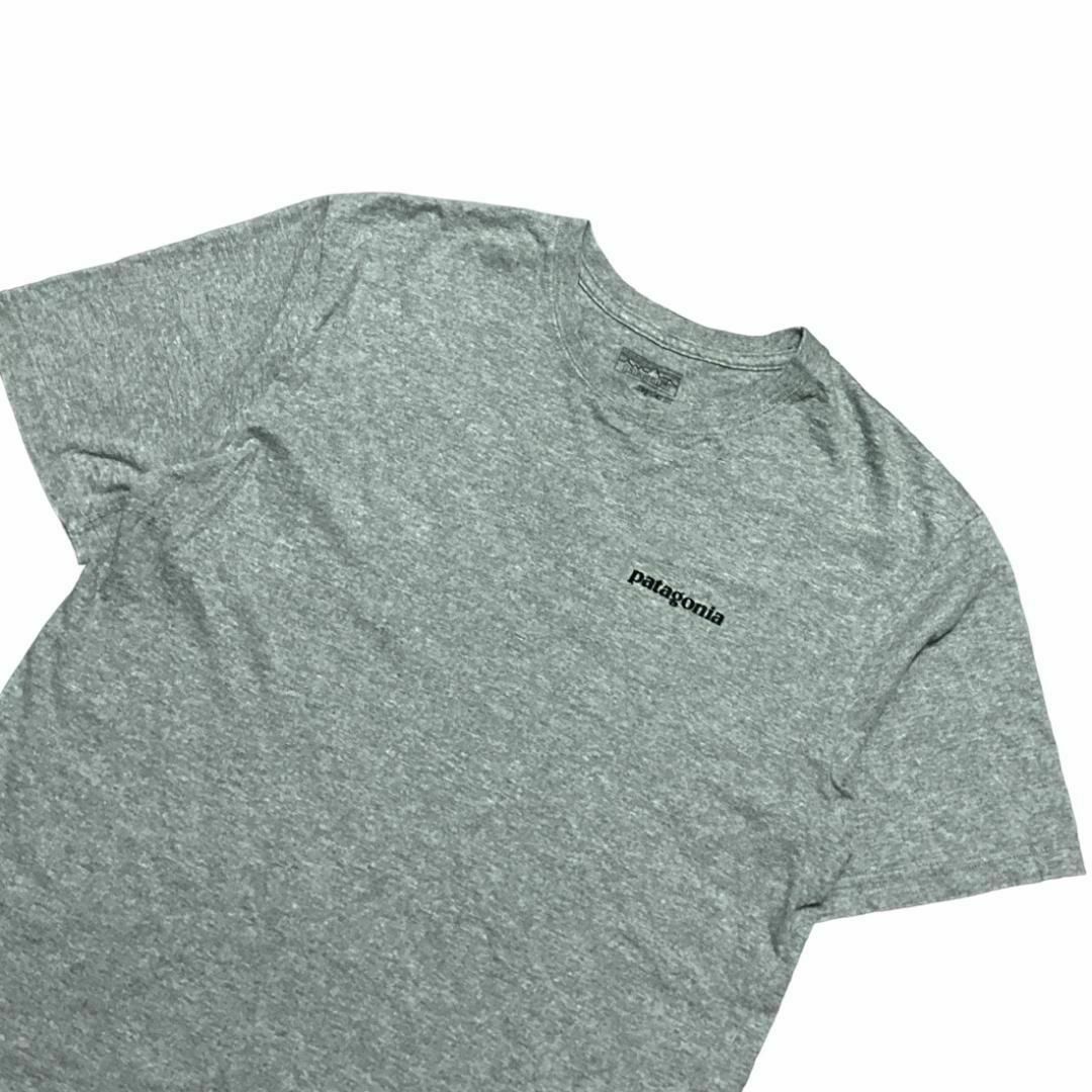 patagonia(パタゴニア)のメキシコ製 パタゴニア 半袖Tシャツ ビッグロゴ グレー US古着 v28 メンズのトップス(Tシャツ/カットソー(半袖/袖なし))の商品写真