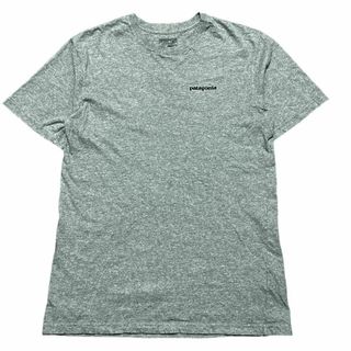 パタゴニア(patagonia)のメキシコ製 パタゴニア 半袖Tシャツ ビッグロゴ グレー US古着 v28(Tシャツ/カットソー(半袖/袖なし))