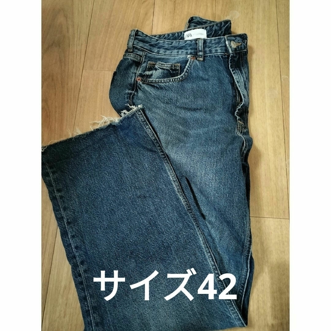 ZARA(ザラ)のZARA　デニム　サイズ42　レディースデニム レディースのパンツ(デニム/ジーンズ)の商品写真