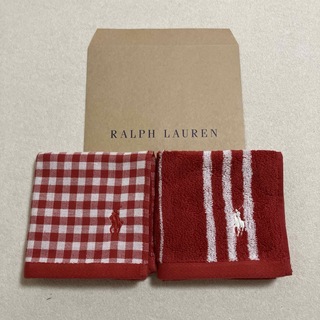 ラルフローレン(Ralph Lauren)のラルフローレン☆ガーゼ、タオルハンカチ2枚セット(ハンカチ)