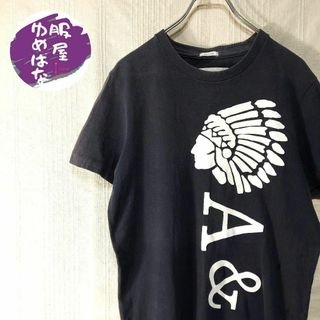 アバクロンビーアンドフィッチ(Abercrombie&Fitch)のAbercrombie&Fitch　tシャツ　ロゴ　インディアン　M　古着(Tシャツ/カットソー(半袖/袖なし))