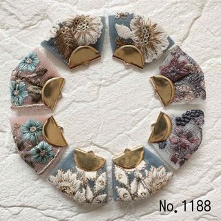 ●在庫整理特価●  インド刺繍リボン タッセルパーツ❀  No.1188(各種パーツ)