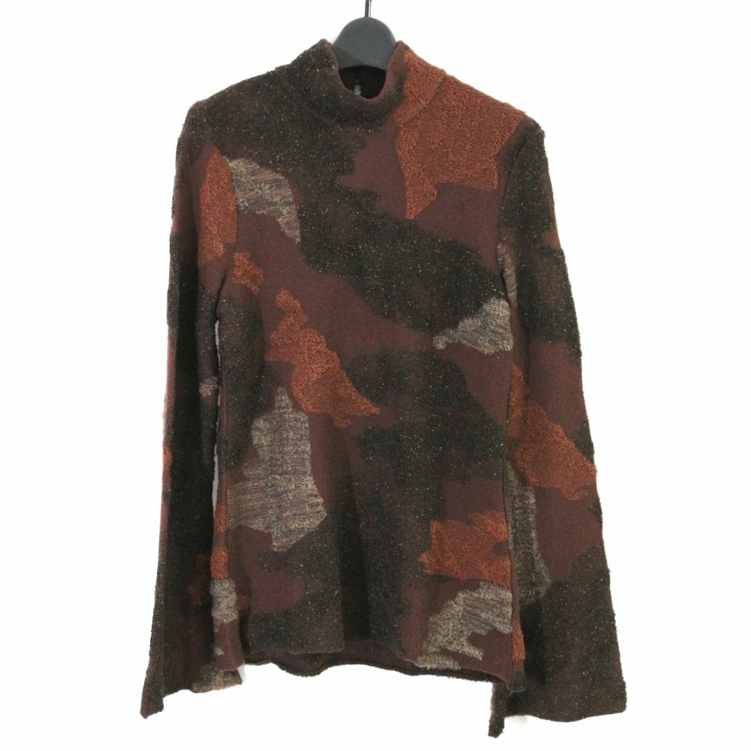マメクロゴウチ 23AW パイルジャカードハイネックニットカットソー マメクロゴウチ 23AW パイルジャカードハイネックニットカットソー