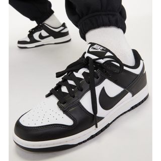 ナイキ(NIKE)のナイキダンクロー23.5 NIKE DUNK LOW WHITE/BLACK (スニーカー)