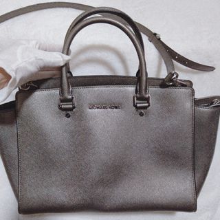 マイケルコース(Michael Kors)のMICHAEL KORS シルバー ショルダーバック 2way(ショルダーバッグ)