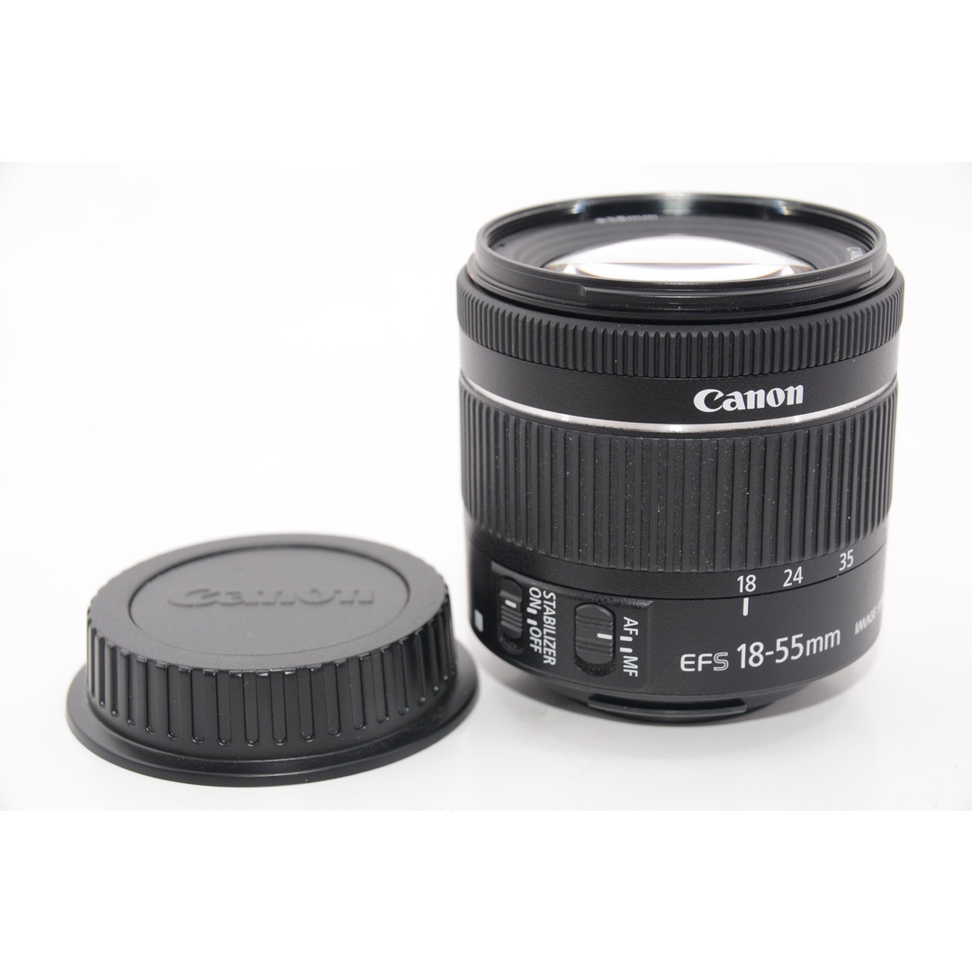 【外観特上級】Canon 標準ズームレンズ EF-S18-55mm F3.5-5.6 IS STM スマホ/家電/カメラのカメラ(レンズ(ズーム))の商品写真