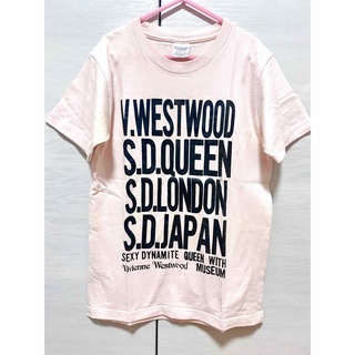 ヴィヴィアンウエストウッド(Vivienne Westwood)のヴィヴィアンウエストウッドコラボTシャツ 半袖 ライトピンク ロゴ(Tシャツ(半袖/袖なし))
