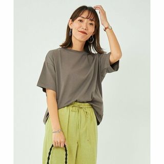 ユナイテッドアローズグリーンレーベルリラクシング(UNITED ARROWS green label relaxing)の【DK.GRAY】バックタック クール Tシャツ -接触冷感・汗染み防止・マシンウォッシャブル-(カットソー(長袖/七分))