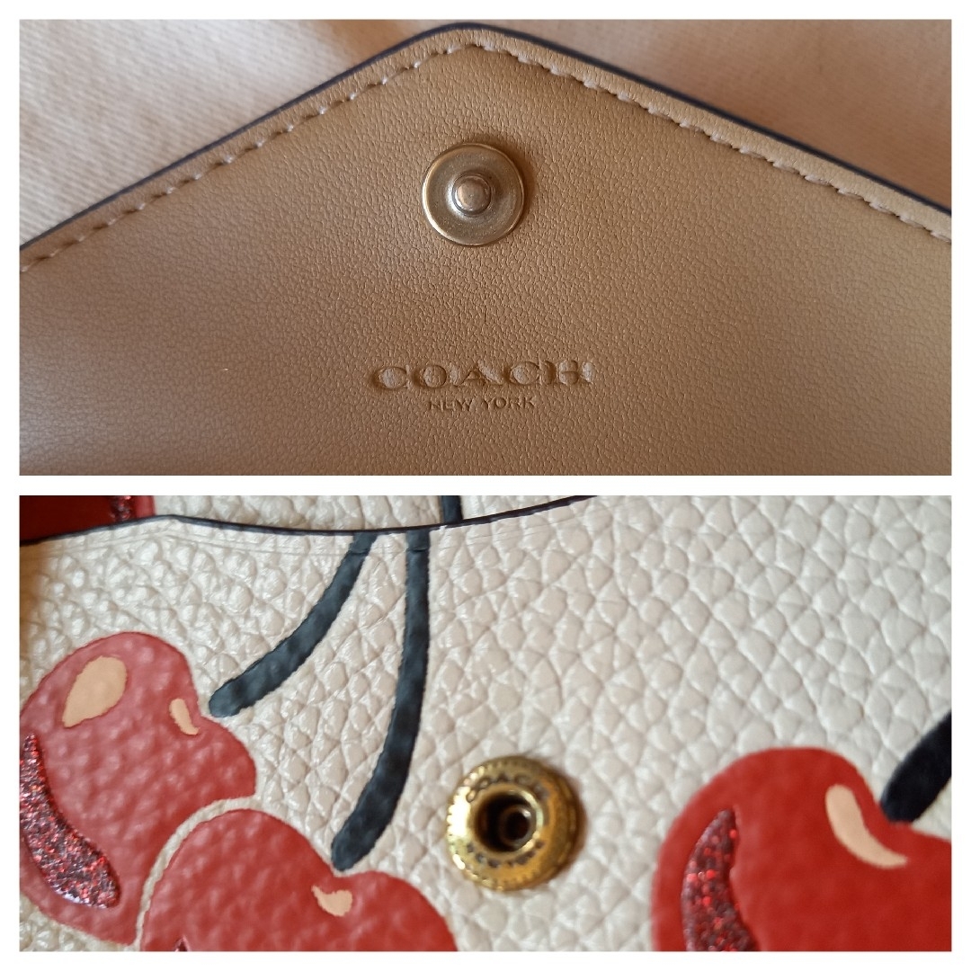 COACH(コーチ)の正規品・完売品  コーチ  財布  チェリー  さくらんぼ  折り財布 レディースのファッション小物(財布)の商品写真