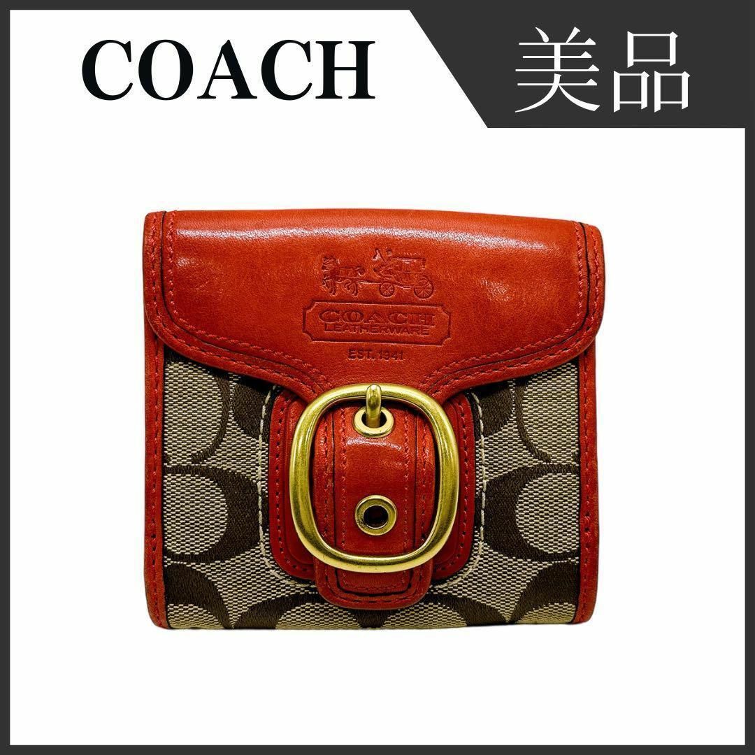 COACH(コーチ)のコーチ 財布 シグネチャー 三つ折り ブランド レディース COACH レディースのファッション小物(財布)の商品写真