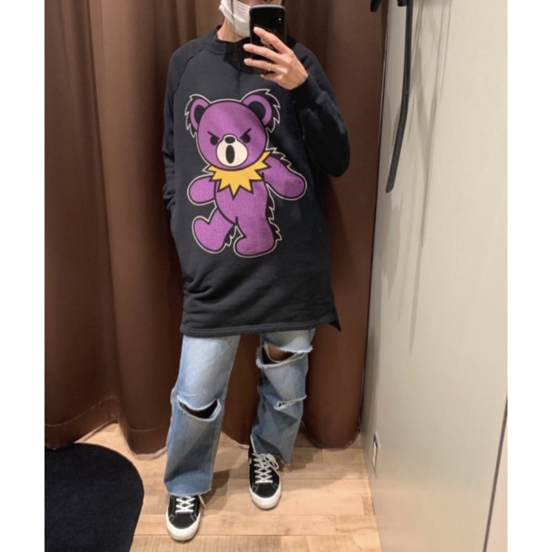 HYSTERIC GLAMOUR(ヒステリックグラマー)の【専用】HYS BIG DEAD ワンピース ベアー bear スウェット レディースのワンピース(ミニワンピース)の商品写真