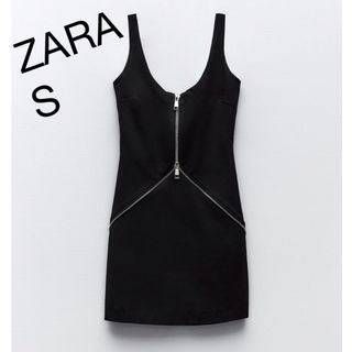 ザラ(ZARA)のジッパーショートワンピース(ミニワンピース)