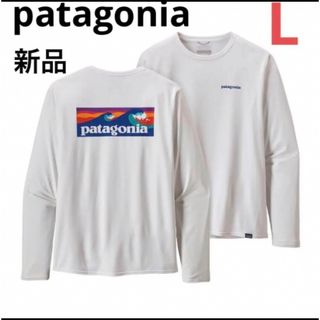 パタゴニア(patagonia)の⭐️人気⭐️patagonia キャプリーンクール デイリー⭐️長袖⭐️波タグ(Tシャツ/カットソー(七分/長袖))