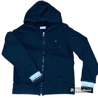 モンクレール(MONCLER)のMONCLER モンクレール ジップ パーカー 黒 ブラック スウェット XS(パーカー)