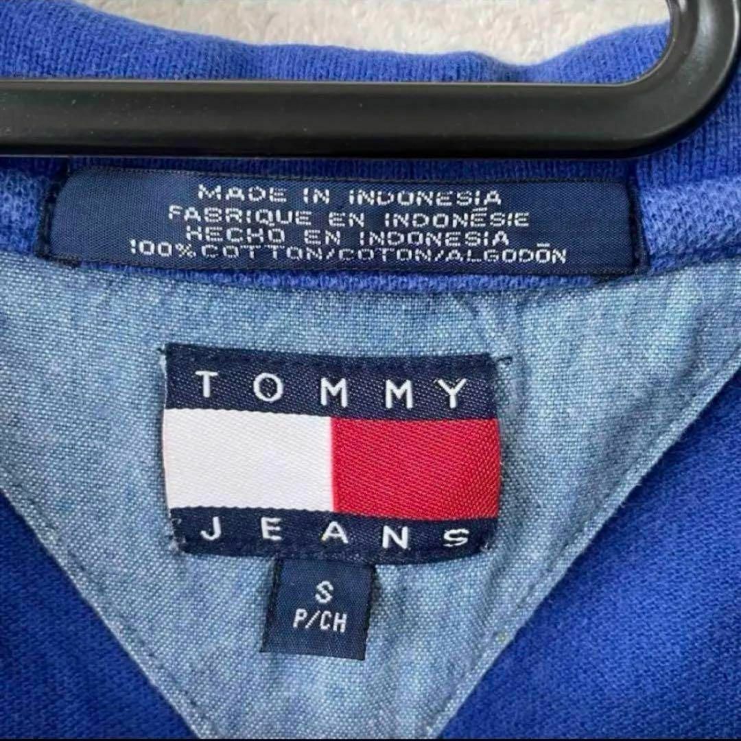 TOMMY JEANS(トミージーンズ)の【希少】トミージーンズ 半袖 ポロシャツ 刺繍 フラッグタグ ヴィンテージ メンズのトップス(ポロシャツ)の商品写真