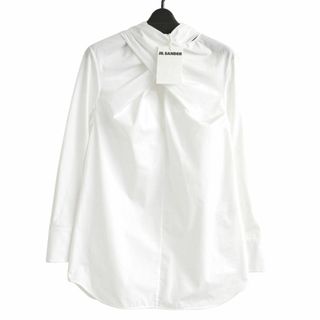 ジルサンダー(Jil Sander)のジルサンダー 20AW NAMI コットンポプリンラップドネックブラウス(シャツ/ブラウス(長袖/七分))