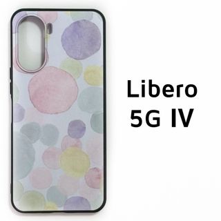 Libero 5G Ⅳ パステル 水玉 ソフトケース カバー(Androidケース)