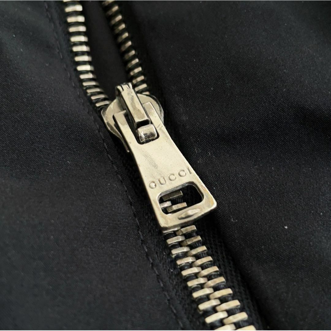 Gucci(グッチ)の【GUCCI】ナイロン ジップアップ ライダース ジャケット メンズのジャケット/アウター(ナイロンジャケット)の商品写真