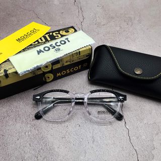 モスコット(MOSCOT)のモスコット (MOSCOT) 46 レムトッシュ 眼鏡 メガネ ブラック クリア(サングラス/メガネ)