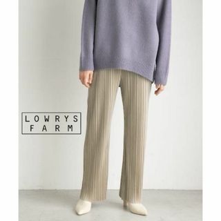 ローリーズファーム(LOWRYS FARM)の美品　ローリーズファーム　ｒｅｌａｘベロアプリーツパンツ(カジュアルパンツ)