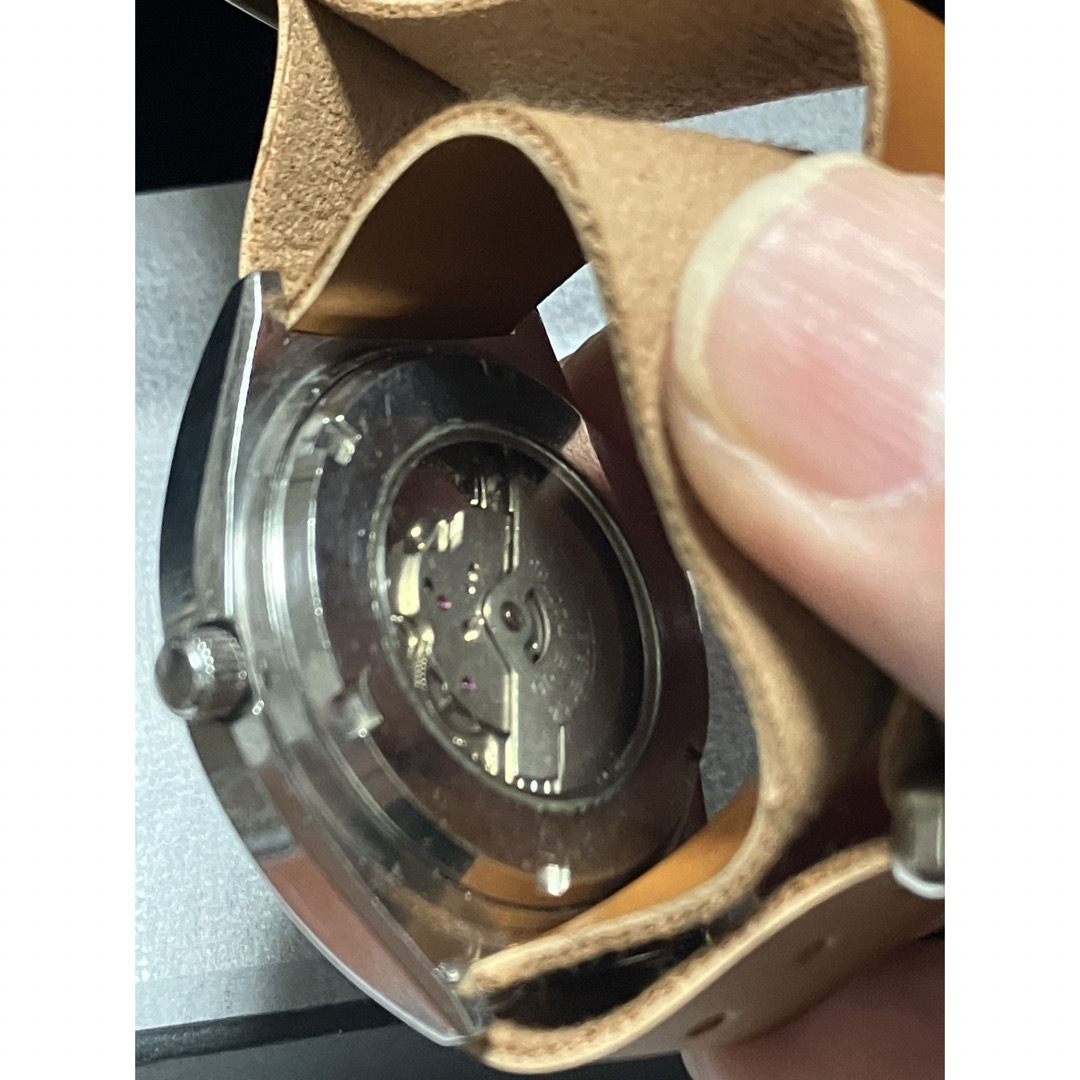 ORIENT(オリエント)のオリエントメカデジ自動巻き手巻きで問題なく稼働、竜頭操作ok.社外NATOベルト メンズの時計(その他)の商品写真