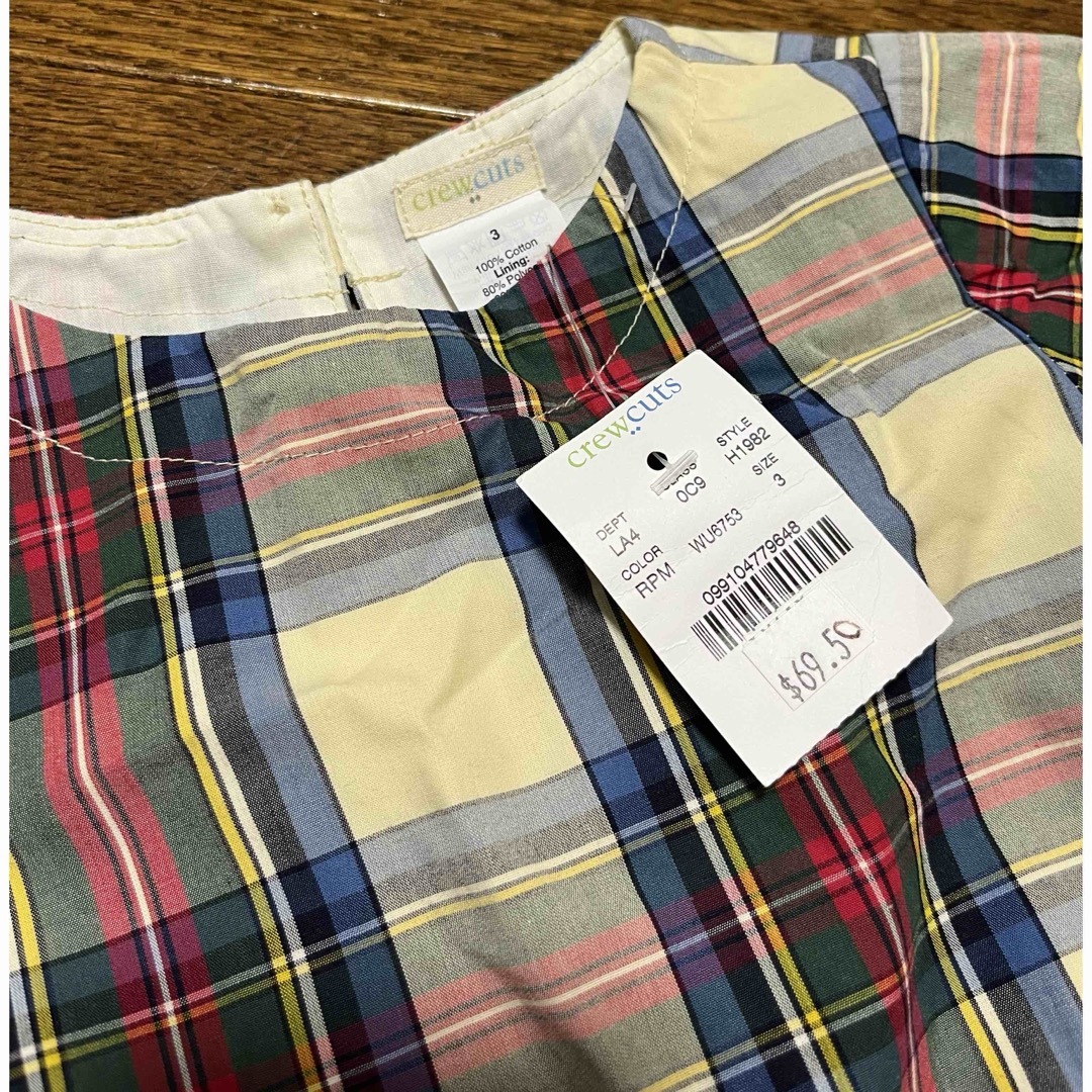 J.Crew(ジェイクルー)の新品　J crew  ワンピース　100cm キッズ/ベビー/マタニティのキッズ服女の子用(90cm~)(ワンピース)の商品写真