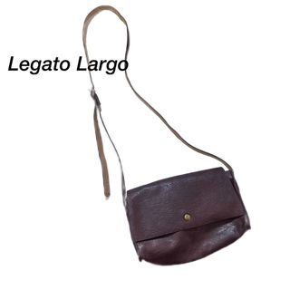 Legato Largo - レガートラルゴ　ショルダーバッグ　革　ブラウン　Legato Largo ミニ