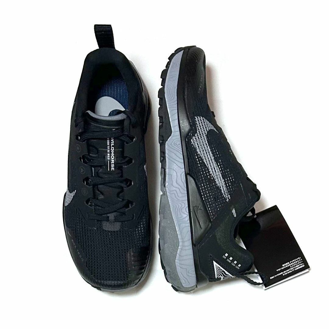 NIKE(ナイキ)の新品　25cm　ナイキ ウィメンズ リアクト ワイルド ホース8　ブラック レディースの靴/シューズ(スニーカー)の商品写真