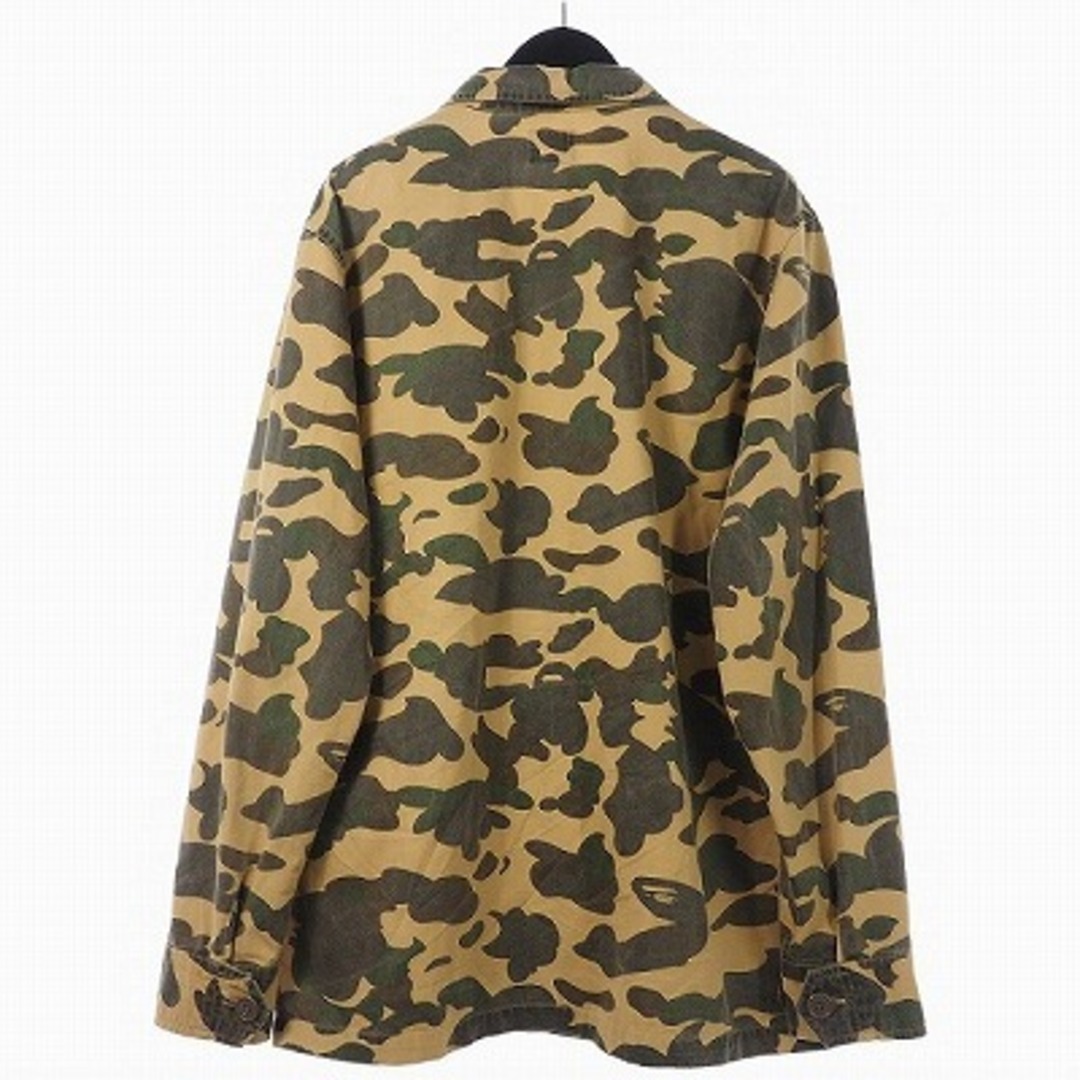 A BATHING APE(アベイシングエイプ)のアベイシングエイプ カモ柄 シャツ ジャケット 長袖 L マルチカラー  メンズのトップス(シャツ)の商品写真