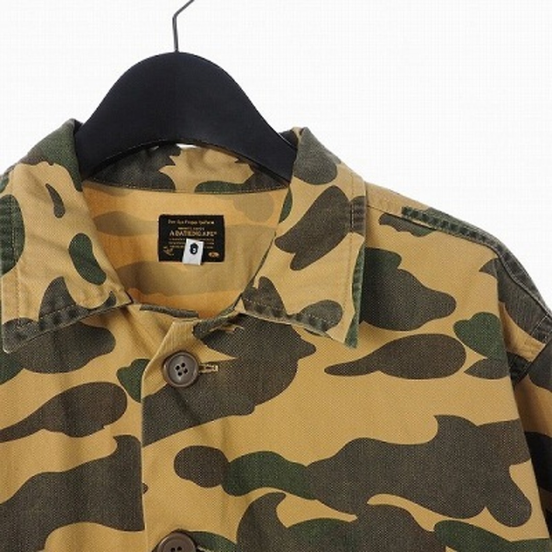 A BATHING APE(アベイシングエイプ)のアベイシングエイプ カモ柄 シャツ ジャケット 長袖 L マルチカラー  メンズのトップス(シャツ)の商品写真