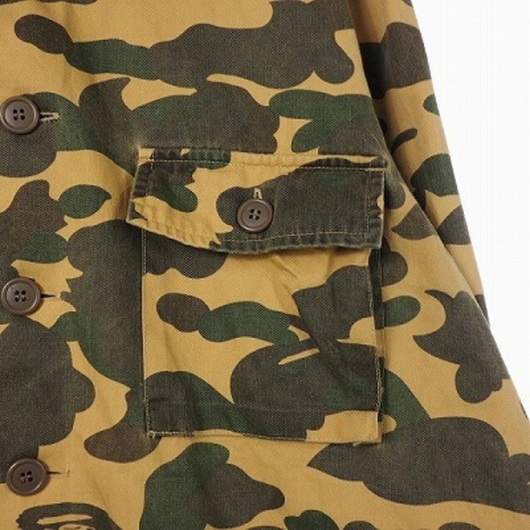 A BATHING APE(アベイシングエイプ)のアベイシングエイプ カモ柄 シャツ ジャケット 長袖 L マルチカラー  メンズのトップス(シャツ)の商品写真