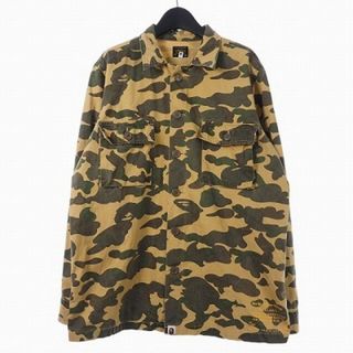 アベイシングエイプ(A BATHING APE)のアベイシングエイプ カモ柄 シャツ ジャケット 長袖 L マルチカラー (シャツ)