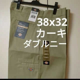 ディッキーズ(Dickies)の新品 38x32 KH ダブルニー ワークパンツ ディッキーズ カーキ(ワークパンツ/カーゴパンツ)