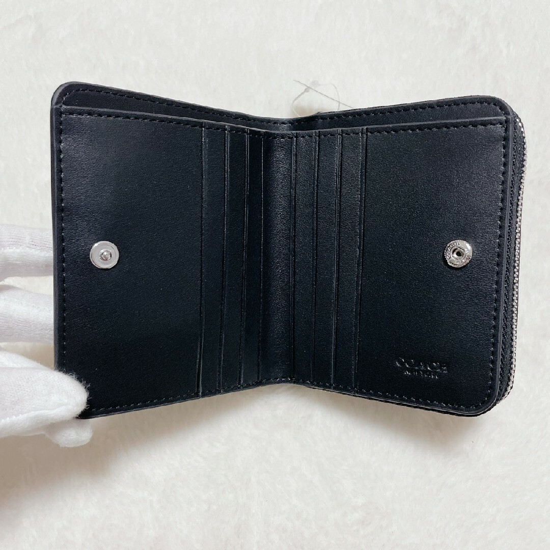 COACH(コーチ)の【大人気】コーチ ビルフォールド ウォレット・スター 2折り財布 ブラック レディースのファッション小物(財布)の商品写真