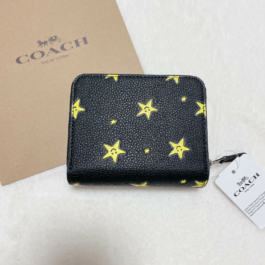 COACH(コーチ)の【大人気】コーチ ビルフォールド ウォレット・スター 2折り財布 ブラック レディースのファッション小物(財布)の商品写真