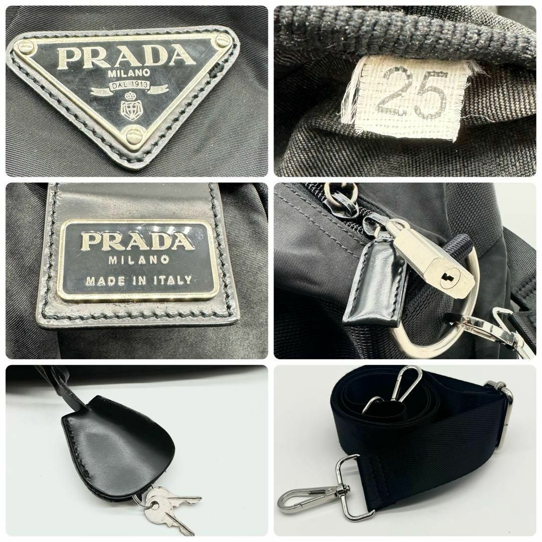 PRADA(プラダ)の【クロ様専用✨】プラダ ボストンバッグ 2way 大容量 南京錠付き ブラック メンズのバッグ(ボストンバッグ)の商品写真