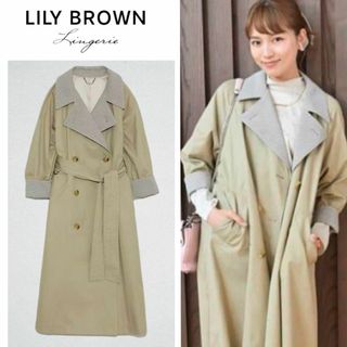 リリーブラウン(Lily Brown)の＊川口春奈着用＊Lily Brown　ミディレングスデザイントレンチコート(スプリングコート)