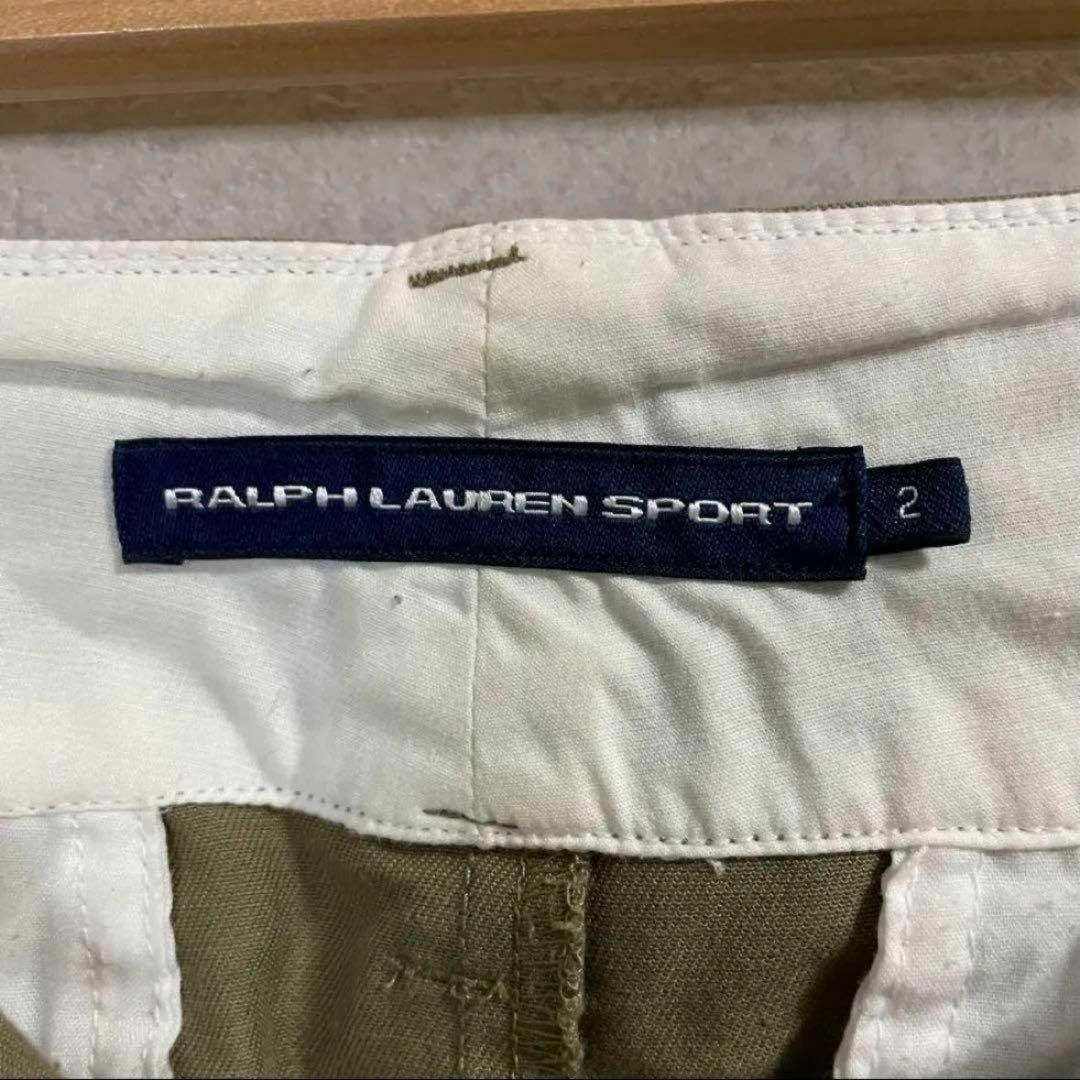 Ralph Lauren(ラルフローレン)の【希少 美品】ラルフローレンスポーツ タイトスカート 膝丈スカート 無地 カーキ レディースのスカート(ひざ丈スカート)の商品写真